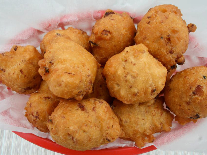 You need these: clam cakes from Evelyn's Drive In in Tiverton