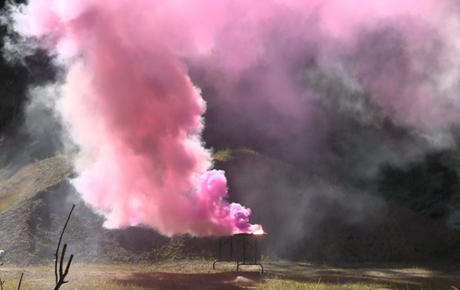 A pyrotechnic display from Jimmie Oxley