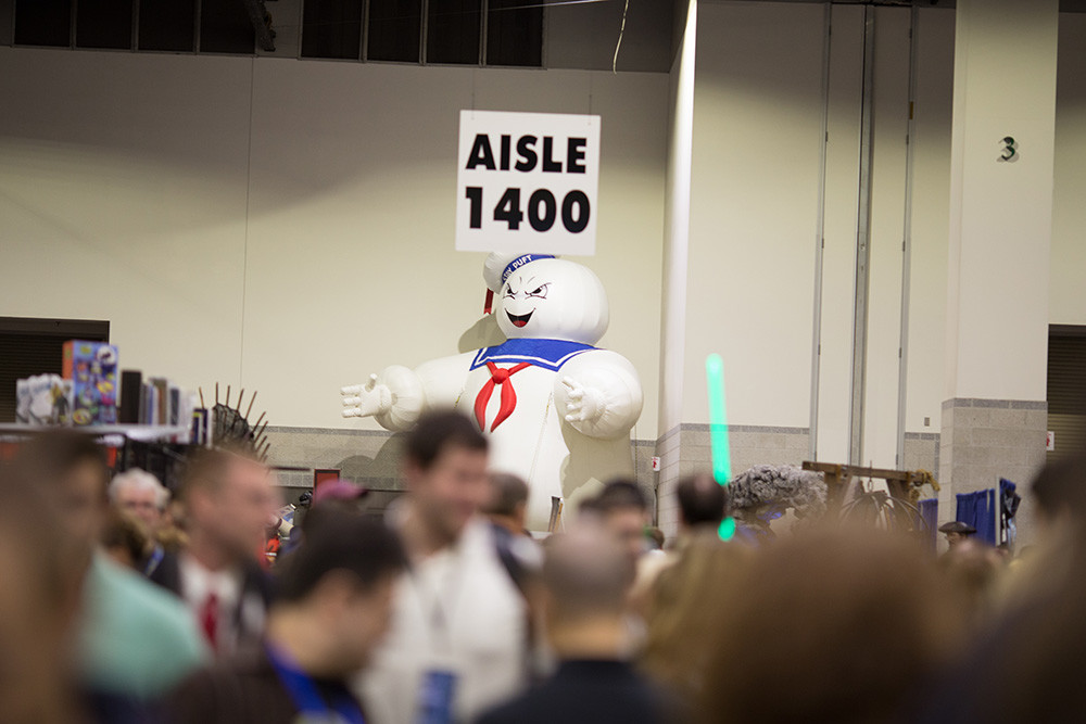 Straight from Camp Waconda to the RI Comic Con floor, it's the Stay-Puft Marshmallow Man