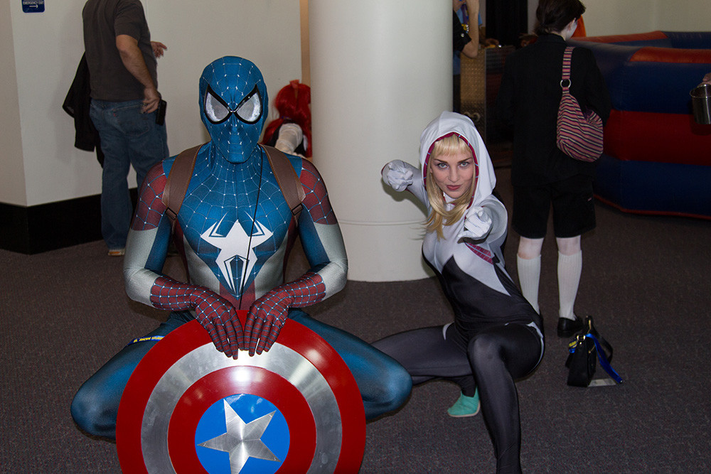 Your friendly neighborhood Captain America Spidey and Spider-Gwen