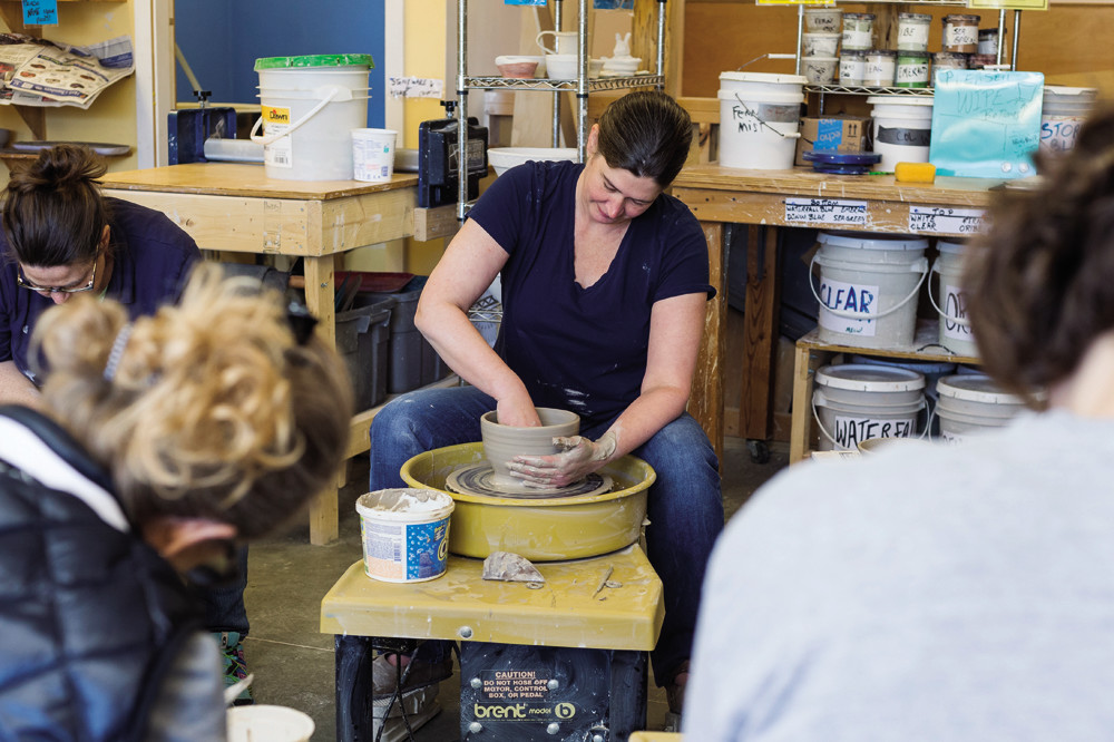 Kara McKamey helps students “find the joy in creating something unique to themselves” through ceramics classes at the Jamestown Arts Center