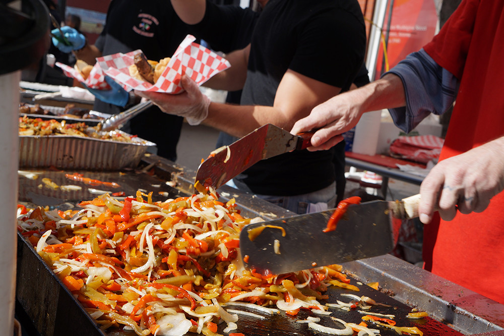 Get your sausage and peppers at the Columbus Day Weekend Festival on Federal Hill