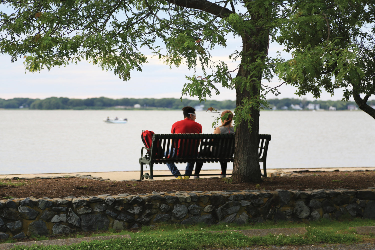 Goddard Memorial State Park offers a unique view of Narragansett Bay