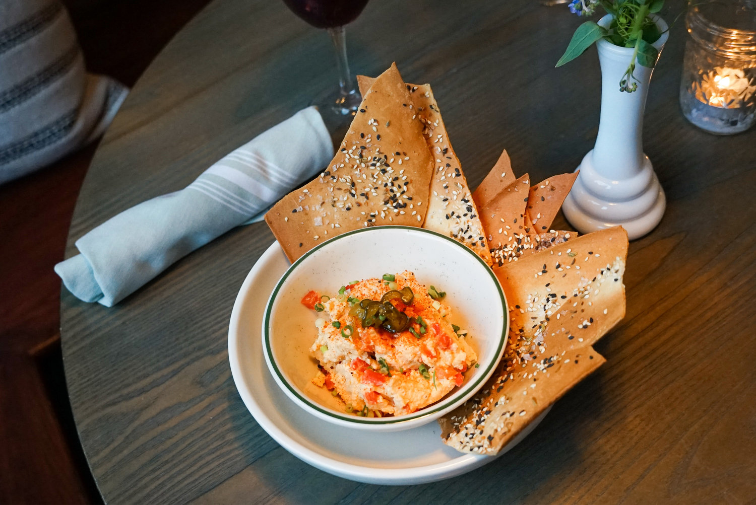 Hunky Dory specializes in Southern-style eats like pimento cheese dip