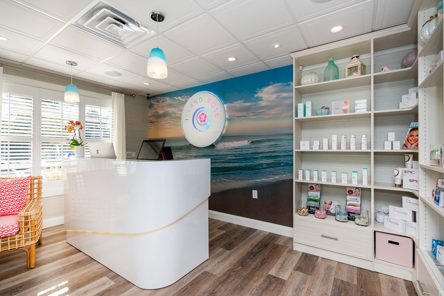 Tanquility begins at the reception area of Island Rose Spa