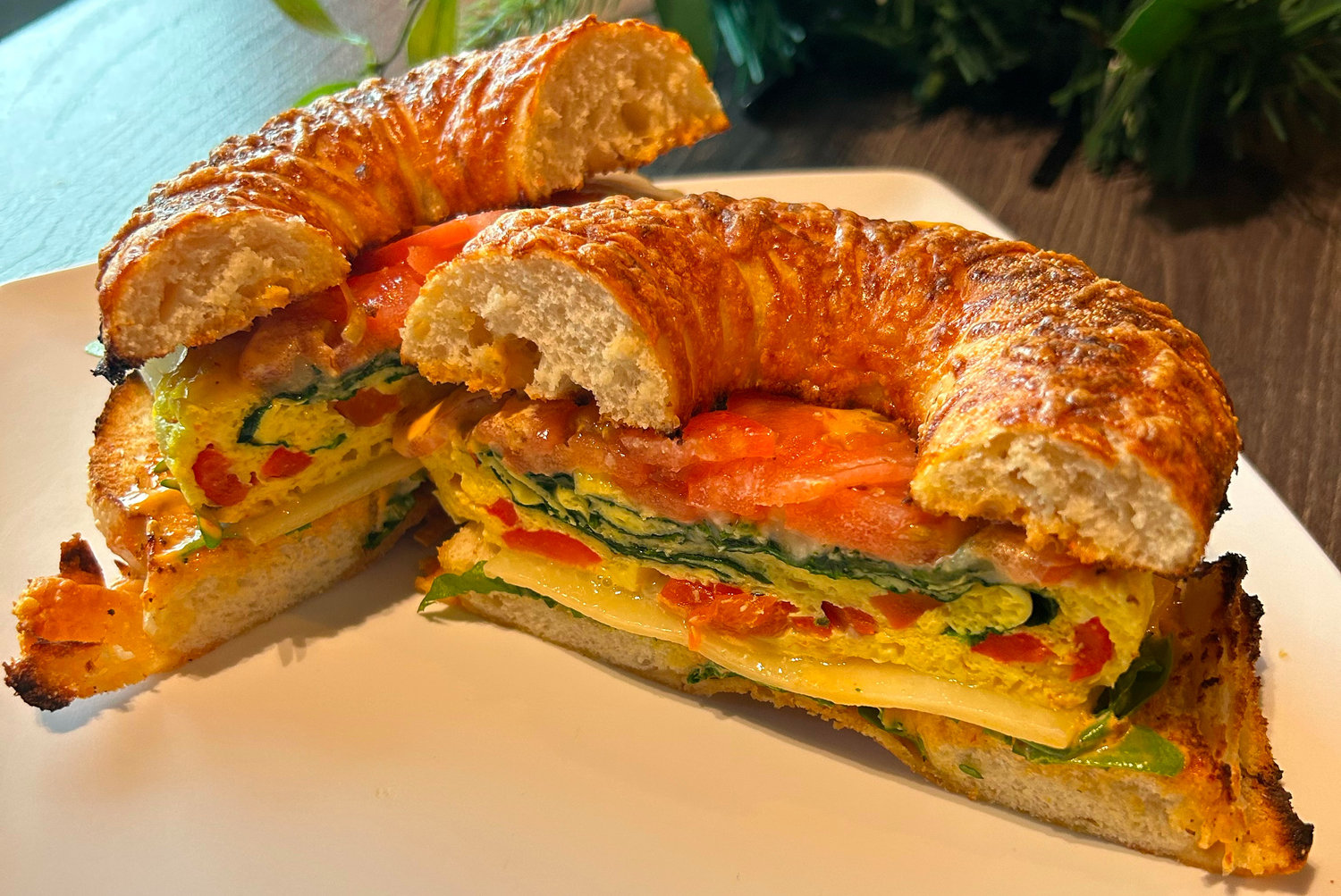 The Wake Up Call breakfast sandwich