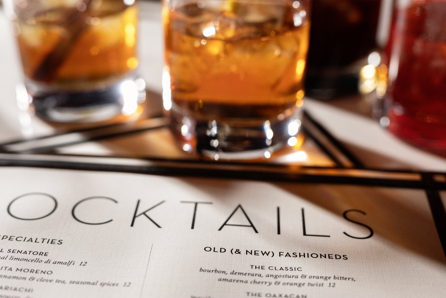 Each libation on the menu is developed with care