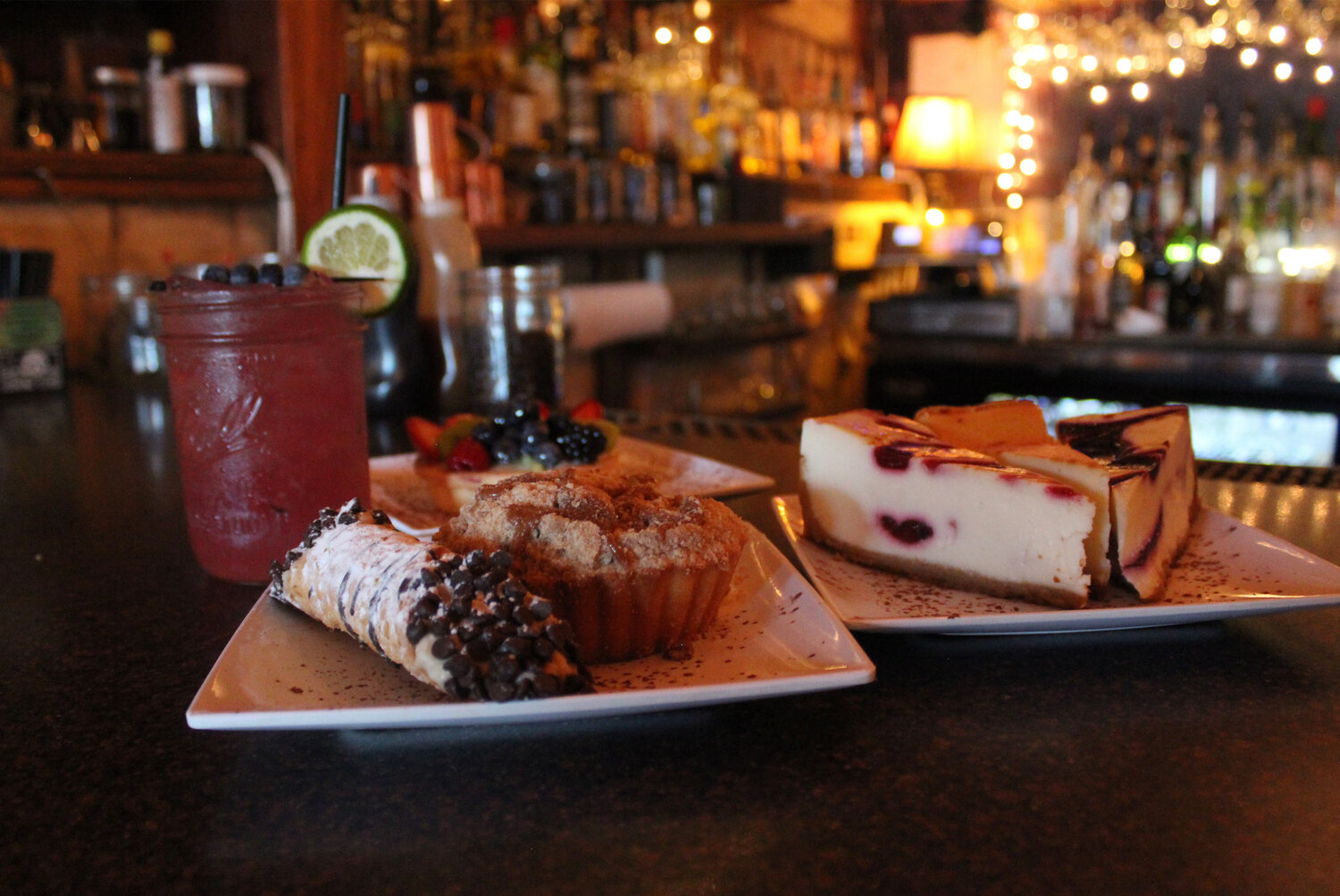 A smattering of desserts and the Blueberry  Mule